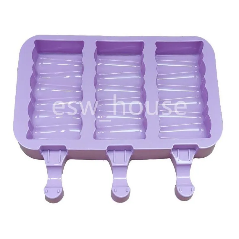 silicone popsicle mould summer home diy ice cream ice  maker moulds snowman rabbit shaped