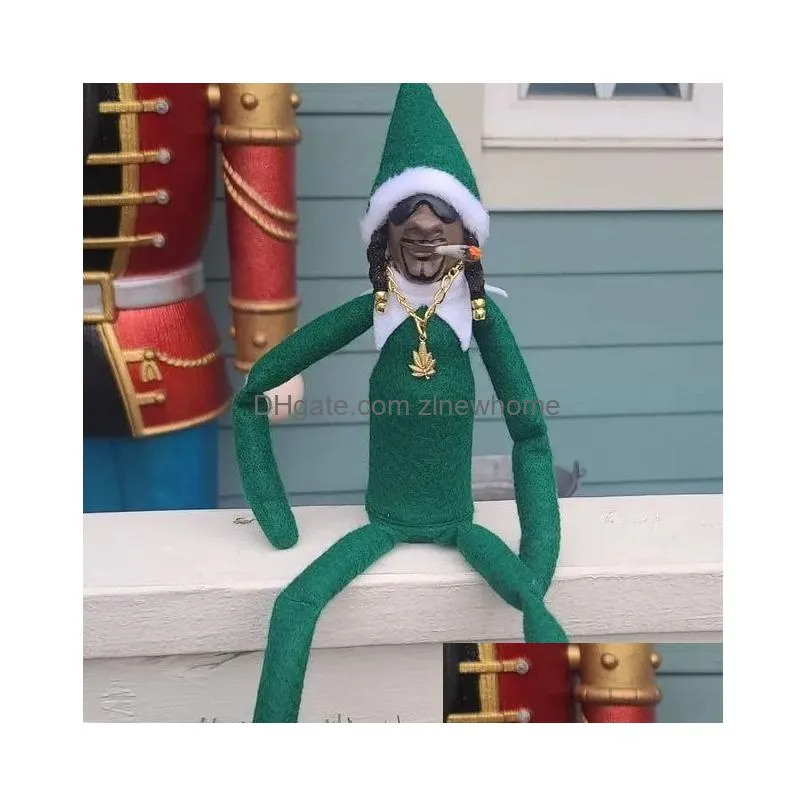 christmas elf doll snoop on a stoop home decor new year kids gifts accessories