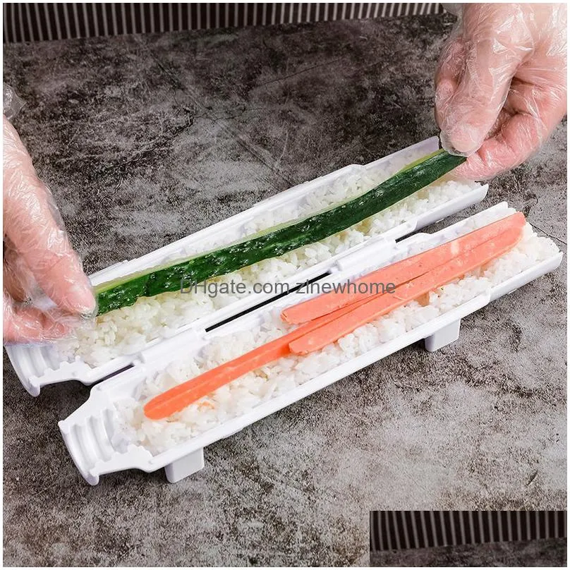 quick sushi maker roller rice mold vegetable meat rolling gadgets diy sushi device making machine kitchen ware