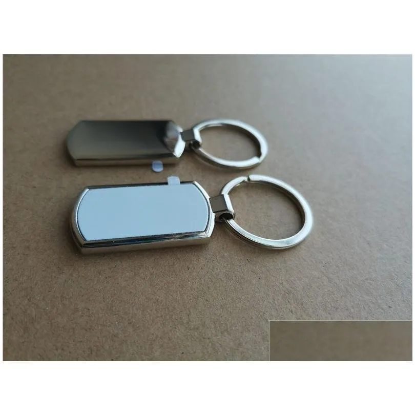  style sublimation blank metal key ring chain transfer printing keychains blanks consumables material small batch