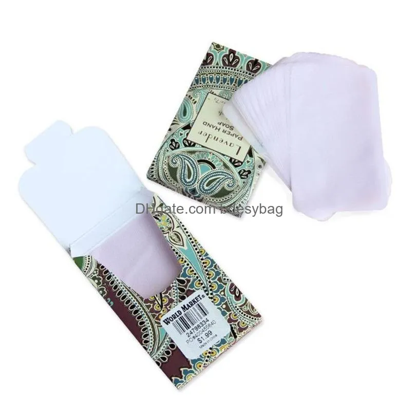 soap sheet hand bath clean scented slice sheets disposable box soap outdoor portable mini paper soap