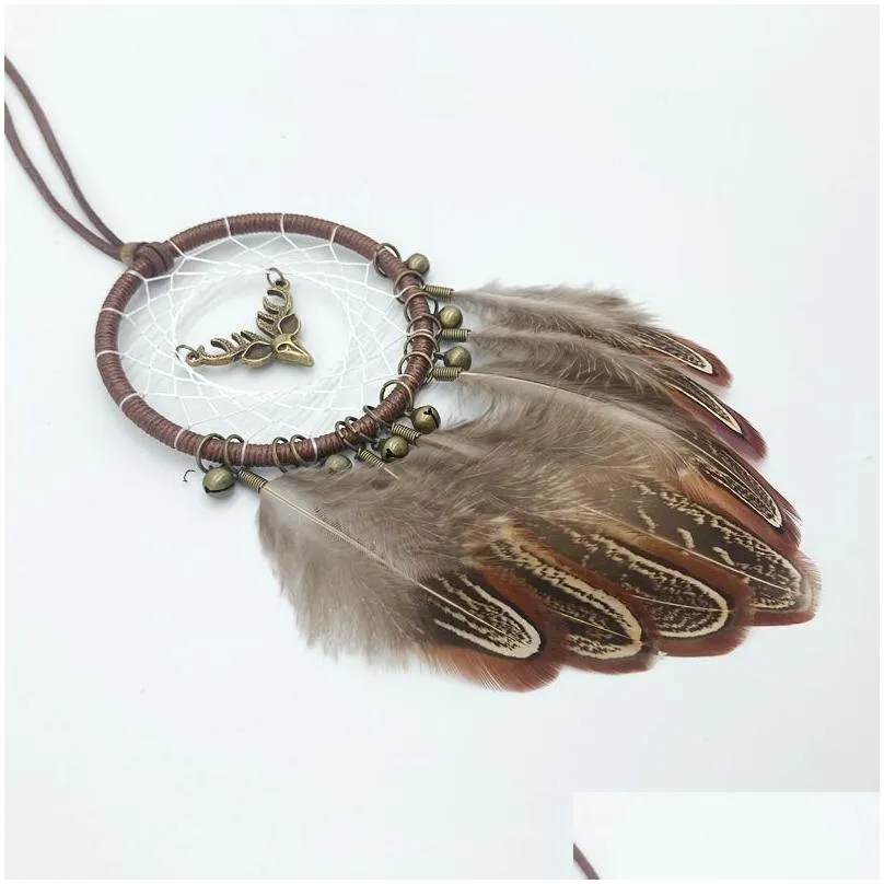 car hanging home decor new arrival dream catcher with feather whosale