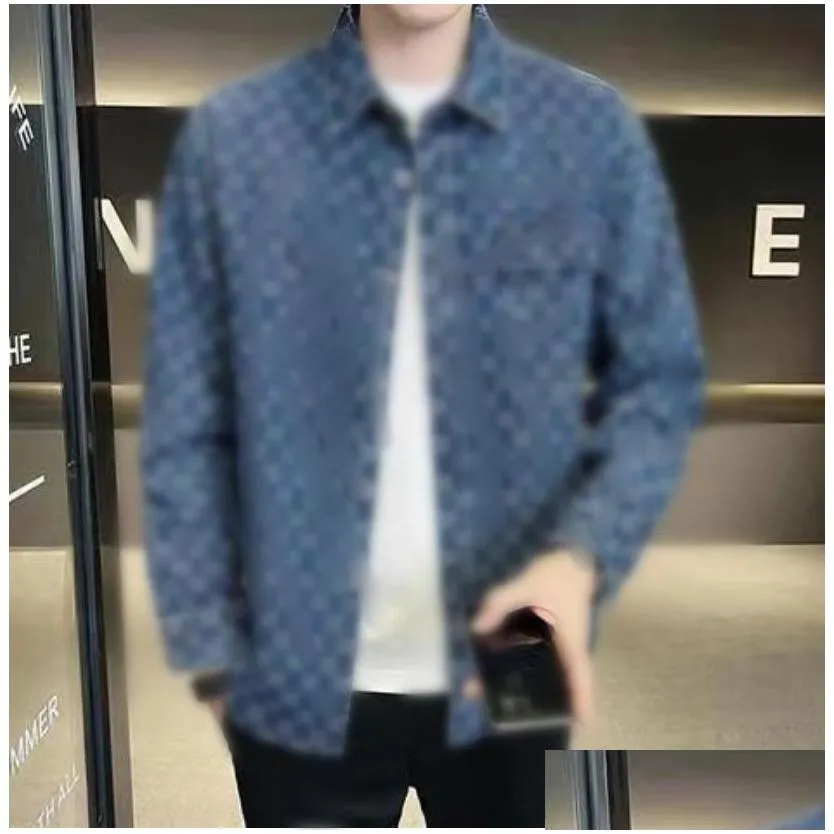 2023gg men jackets oversized denim shirts fashion g oversize long sleeves dress shirt for man clothing casual jacket