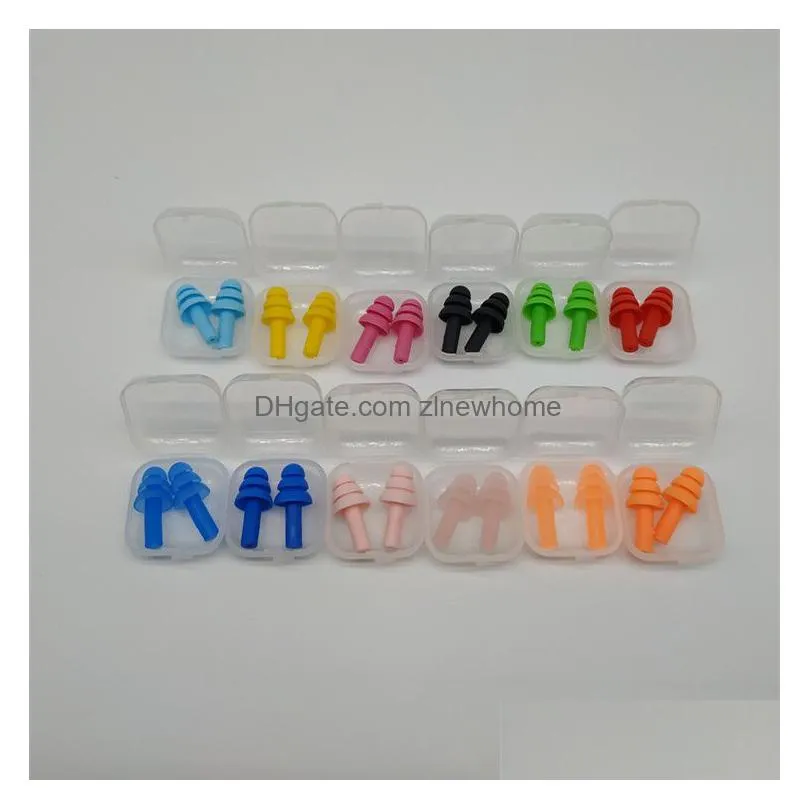 silicone earplugs bathroom swimmers soft and flexible ear plugs for shower travelling sleeping reduce noise ear plug