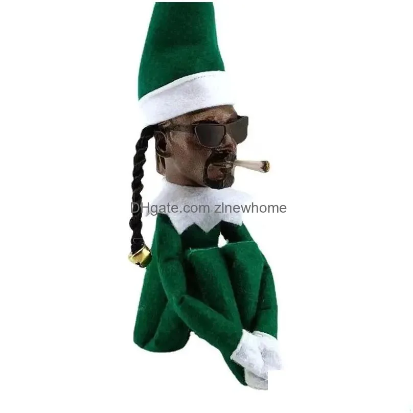 christmas elf doll snoop on a stoop home decor new year kids gifts accessories