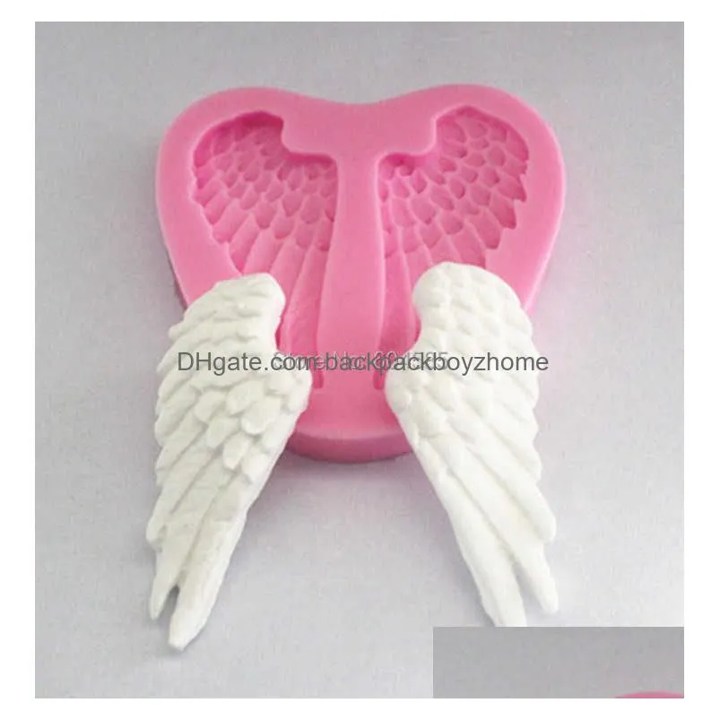 new silicone angel wing fondant silicone sugar craft molds diy cake decorating