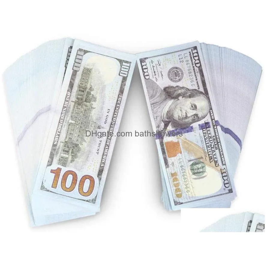 50% size copy money prop dollar 1 2 5 10 20 50 100 euro 200 500 party supplies fake movie money billets play collection gifts home decoration game token faux