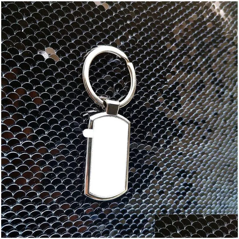  style sublimation blank metal key ring chain transfer printing keychains blanks consumables material small batch