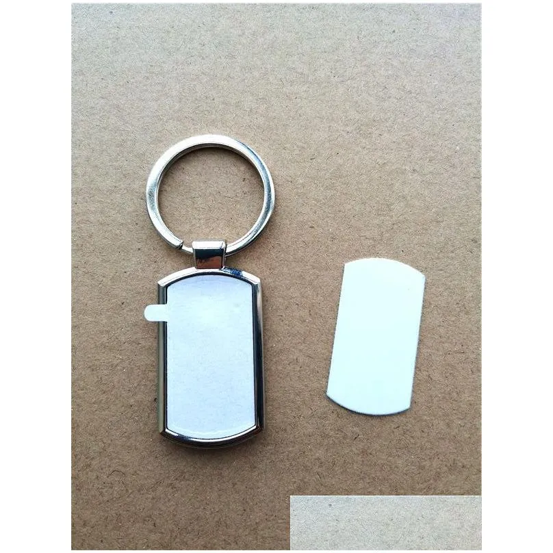  style sublimation blank metal key ring chain transfer printing keychains blanks consumables material small batch