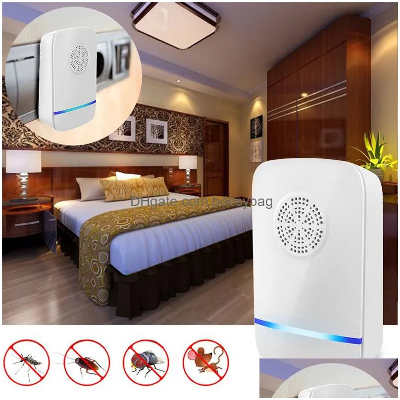 ultrasonic mosquito repellent ultrasonic mouse cockroach pest repeller device insect rats spiders anti mosquito killer home pest