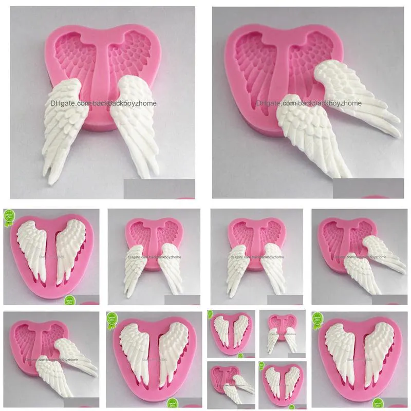 new silicone angel wing fondant silicone sugar craft molds diy cake decorating