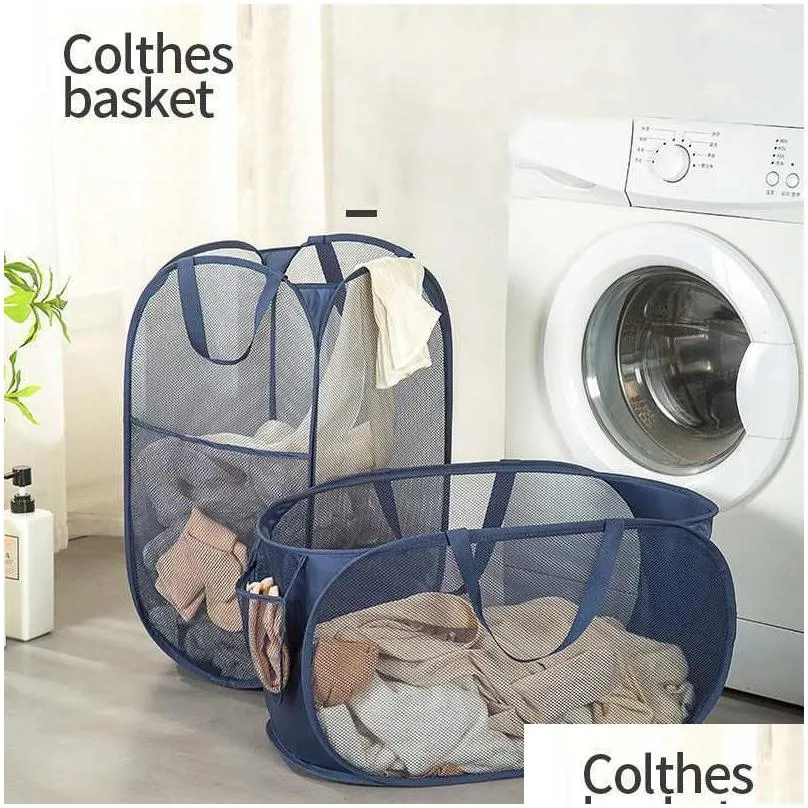 storage baskets portable dirty clothes basket folding laundry hamper with handle bathroom large capacity storage bag sundries organizer