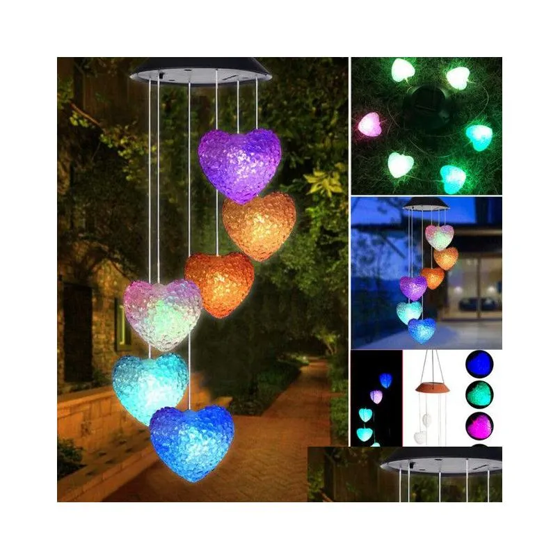 led solar string lights butterfly dragonfly garden decorations for xmas party garden decorations outdoor love hearts ball lamp