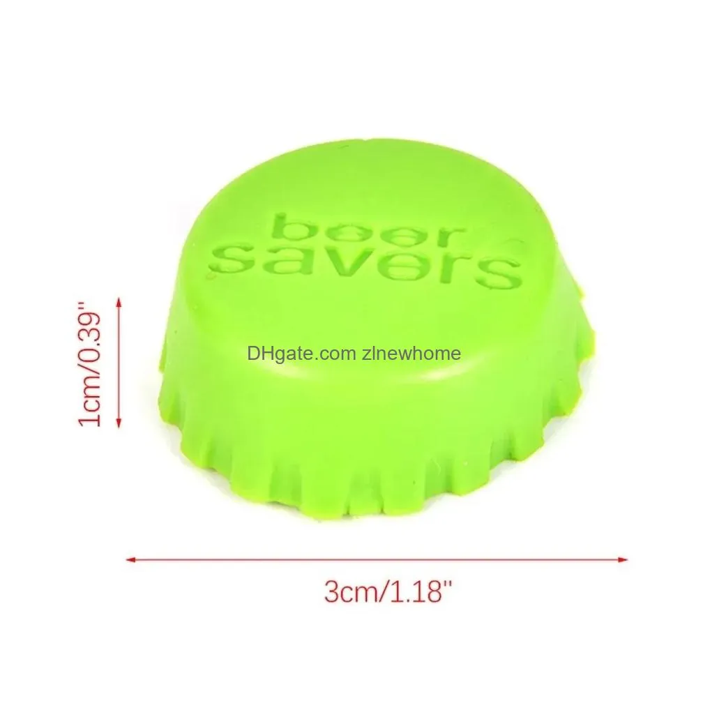 6pcs silicone drinkware lid silicones bottle cap tops wine beer caps saver beers bottles lids silica gel reusable stopper cover cap