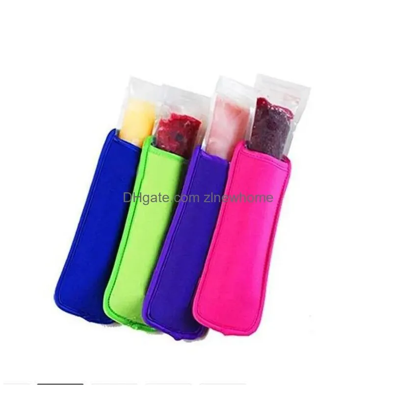 ice sleeves zer popsicle sleeves  stick holders ice cream tubs party drink holders dhs shipping