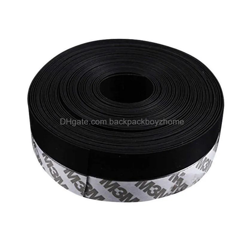 new 5m door bottom seal strip weather window rubber seal weatherstrip windproof dust self adhesive door windshield sealing tape