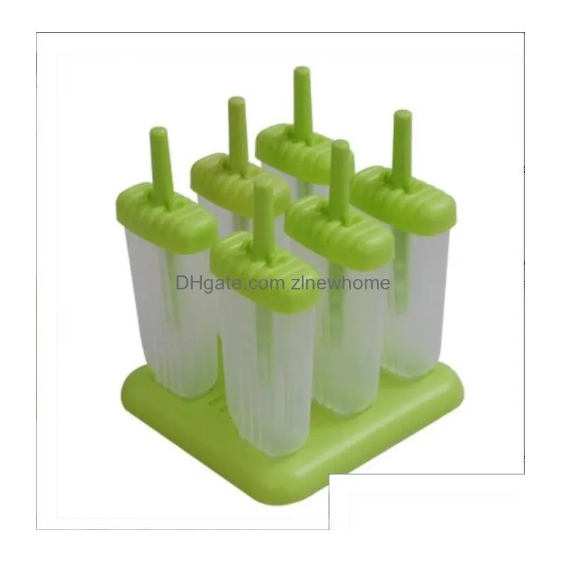 reusable ice cream mold with lid creative cooking tool 6 pole molds