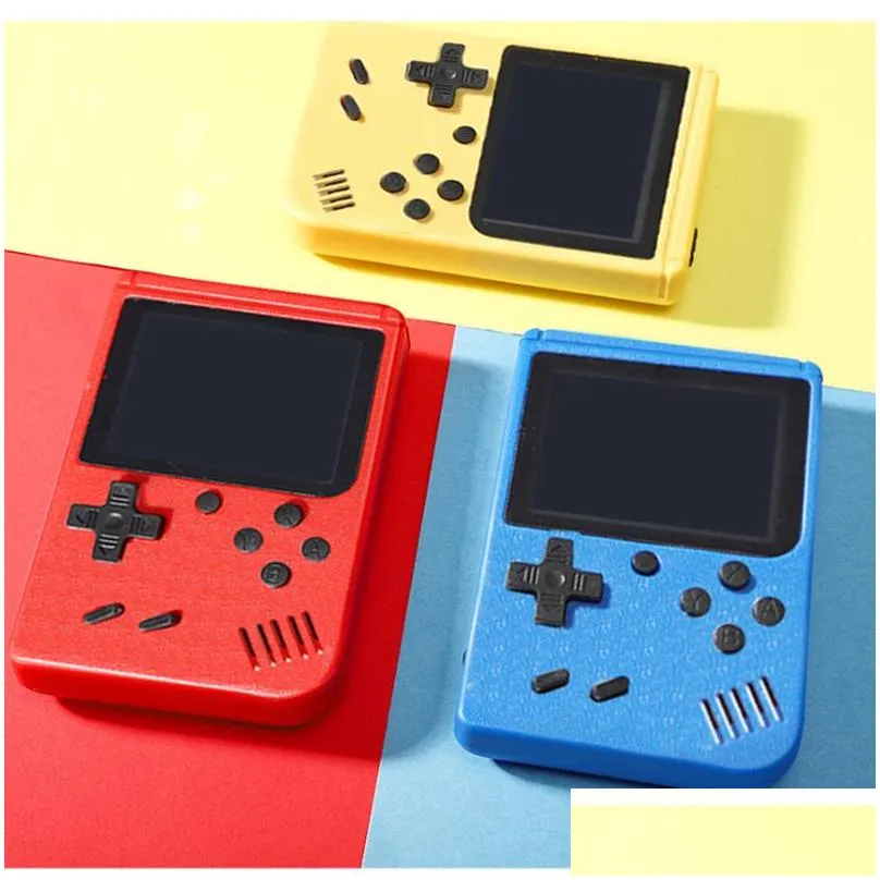 400 in 1 portable handheld video game console retro 8 bit mini game players av game player color lcd kids gift