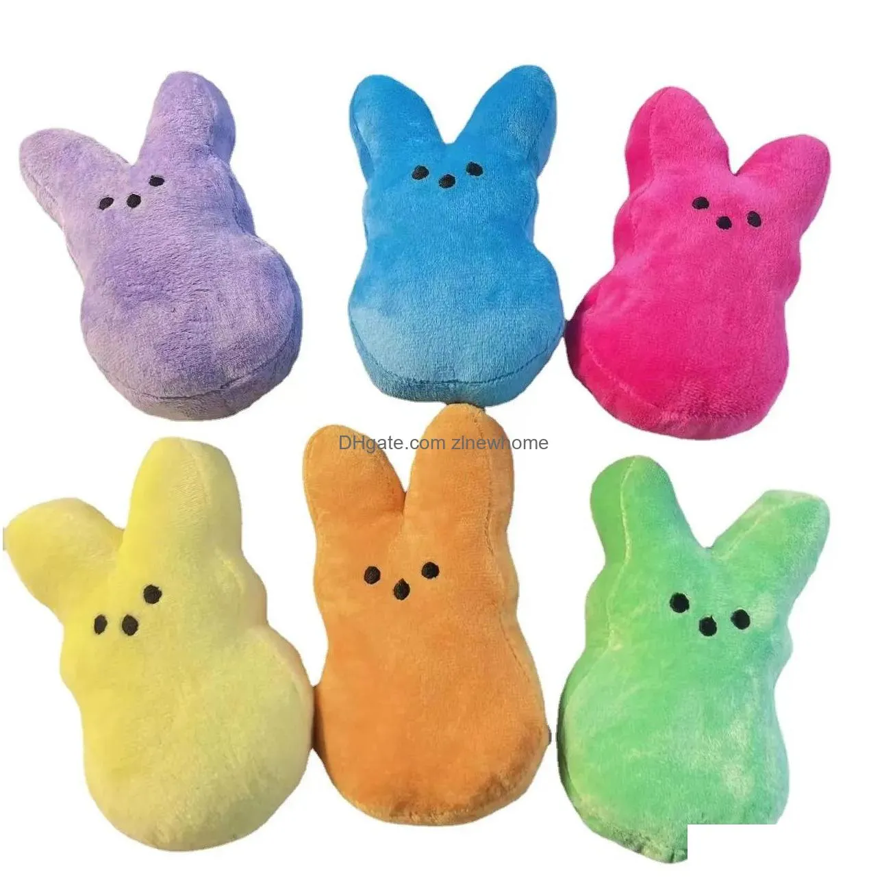 easter rabbit plush 15cm cute bunny doll keychain kawaii room sofa desktop decoration