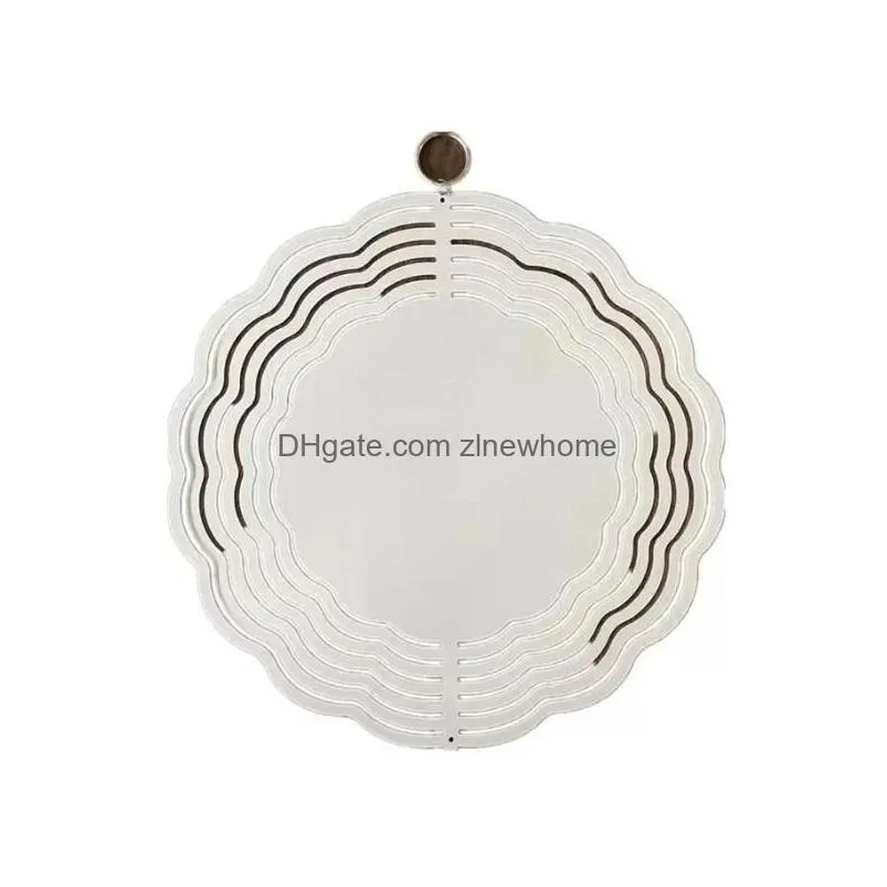 christmas sublimation wind spinner arts and crafts sublimated 10inch blank metal ornament double sides sublimated blanks diy home