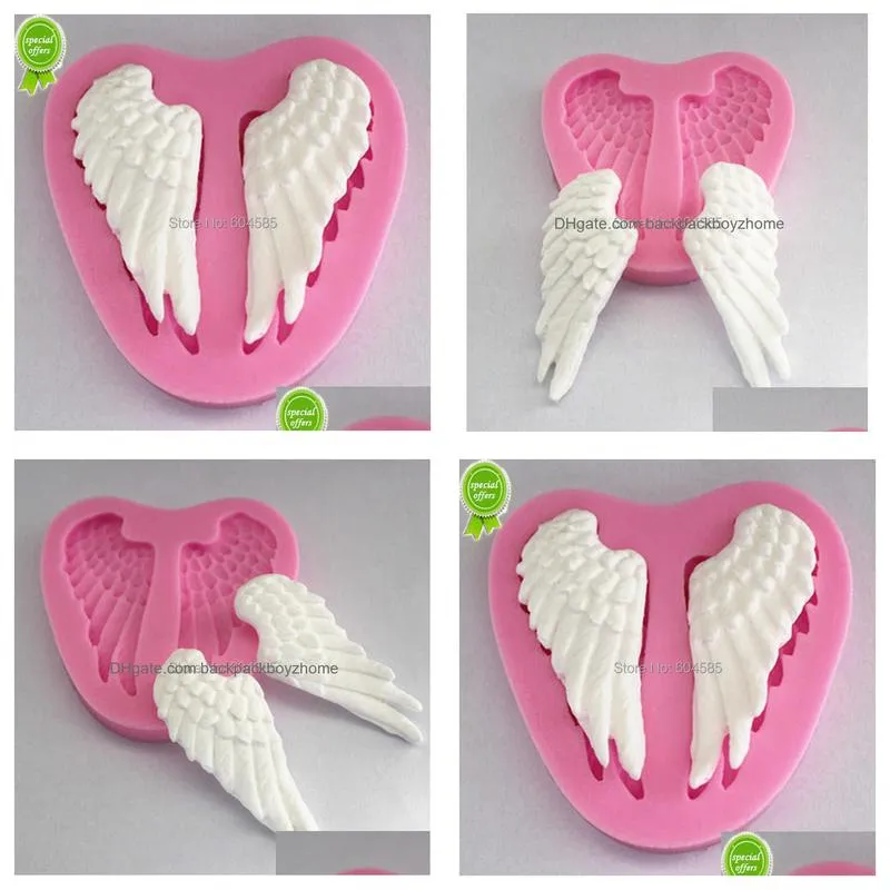 new silicone angel wing fondant silicone sugar craft molds diy cake decorating