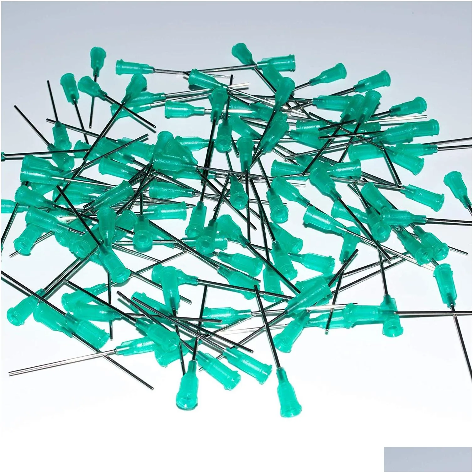 100pcs dispensing needles with luer lock 14ga 15ga 16ga 18ga 20ga 21ga 22ga 23ga 25ga 27ga x 1.5inch blunt tip syringe needle