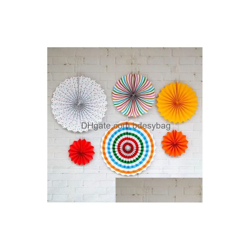 paper fan flower pinwheels hanging paper flowers diy crafts baby shower wedding party birthday festival decoration