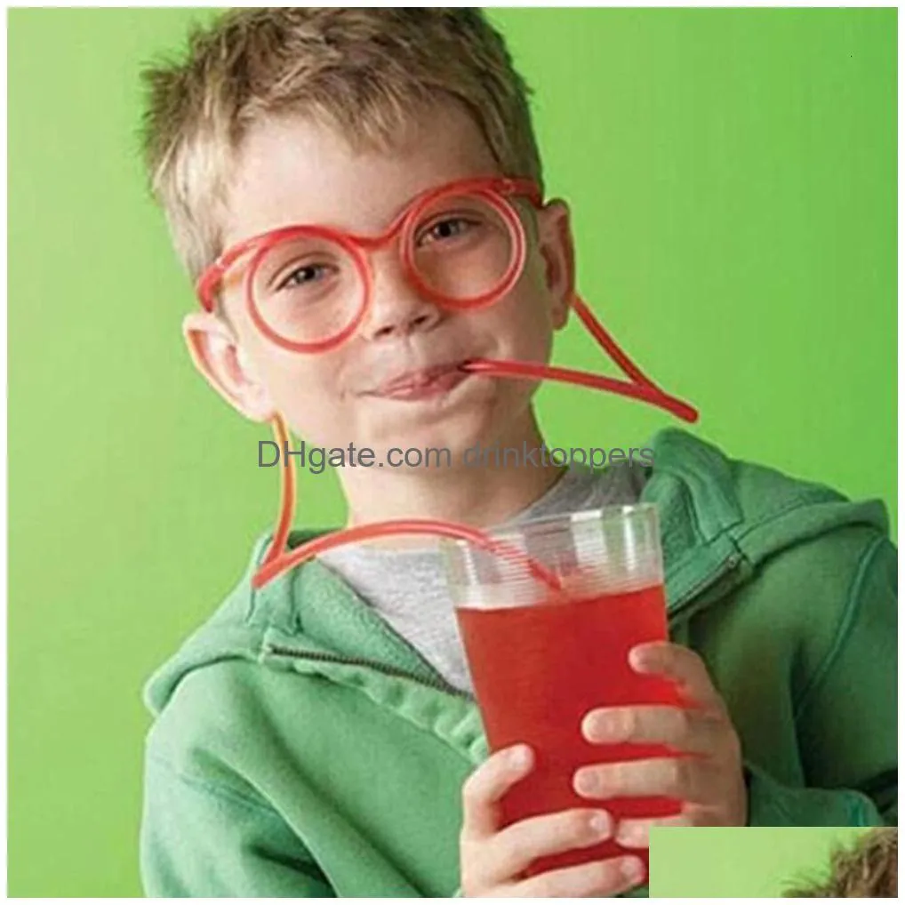 disposable cups straws straws straw drinking party crazy eyeglasses glasses funny funky drinksilly tube cocktail beverage smoothie novelty decorative