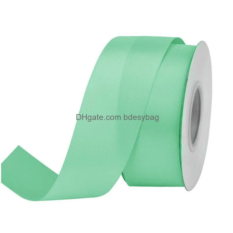 100 yards/ roll 9mm silk satin ribbons wedding decorative ribbon diy handmade gift wrapping package ribbon