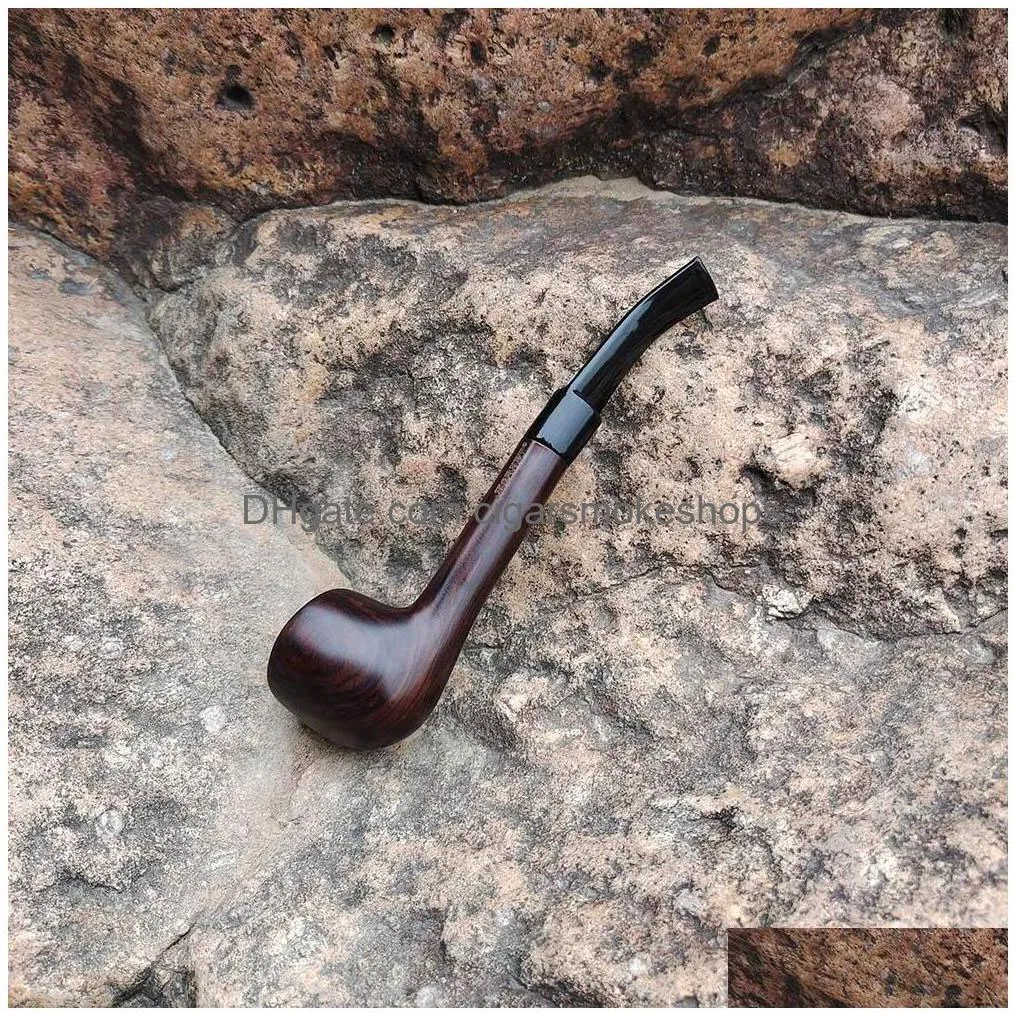 smoke accessory tobacco pipes handmade tobacco pipe wooden pipe kit metal screen filter mouth piece cleaning tools bong dab rig