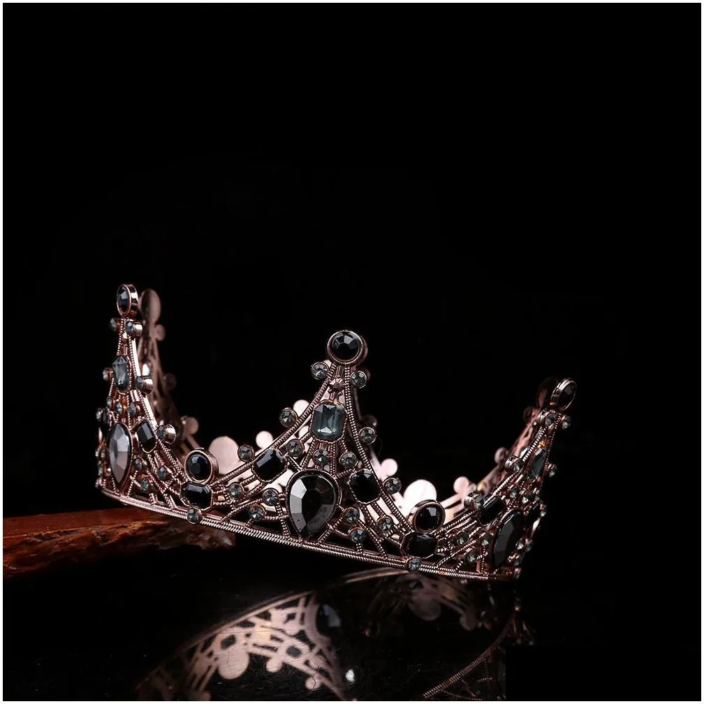 wholesale party decoration mini crown tiara cake topper crystal children hair ornaments for wedding birthday baby shower kd