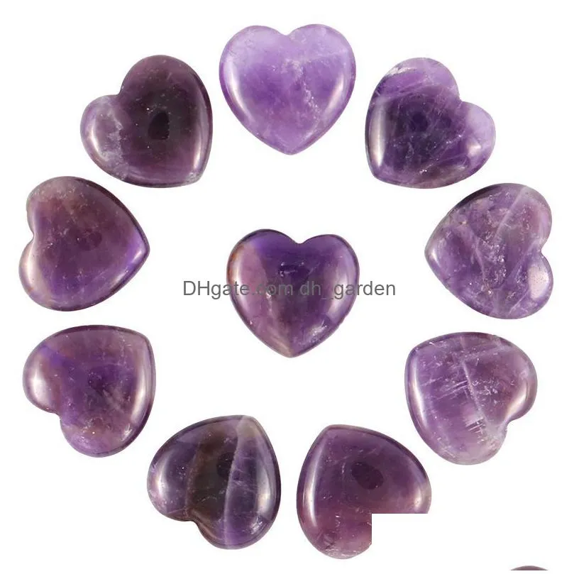 20mmx6mm heart stone ornament natural rose quartz turquoise naked stones decoration hand play handle pieces accessories