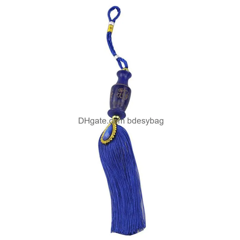 ramadan car rearview mirror pendant muslim islamic car ornament eid mubarak pendant with tassels muslim event party supplies