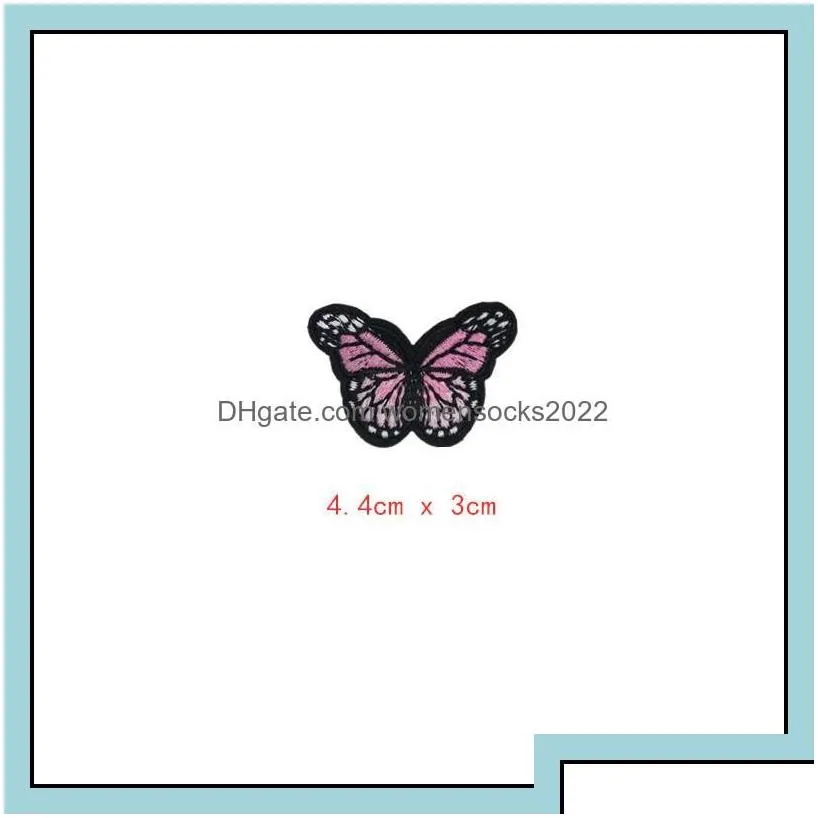 Sewing Notions Tools Apparel 20 Styles Butterfly Badges Clothe Embroidery Patch Applique Ironing Clothing Supplies Decorative Patches