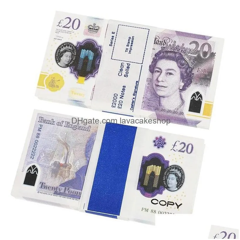 other festive party supplies prop money toys uk pounds gbp british 10 20 50 commemorative fake notes toy for kids christmas gifts