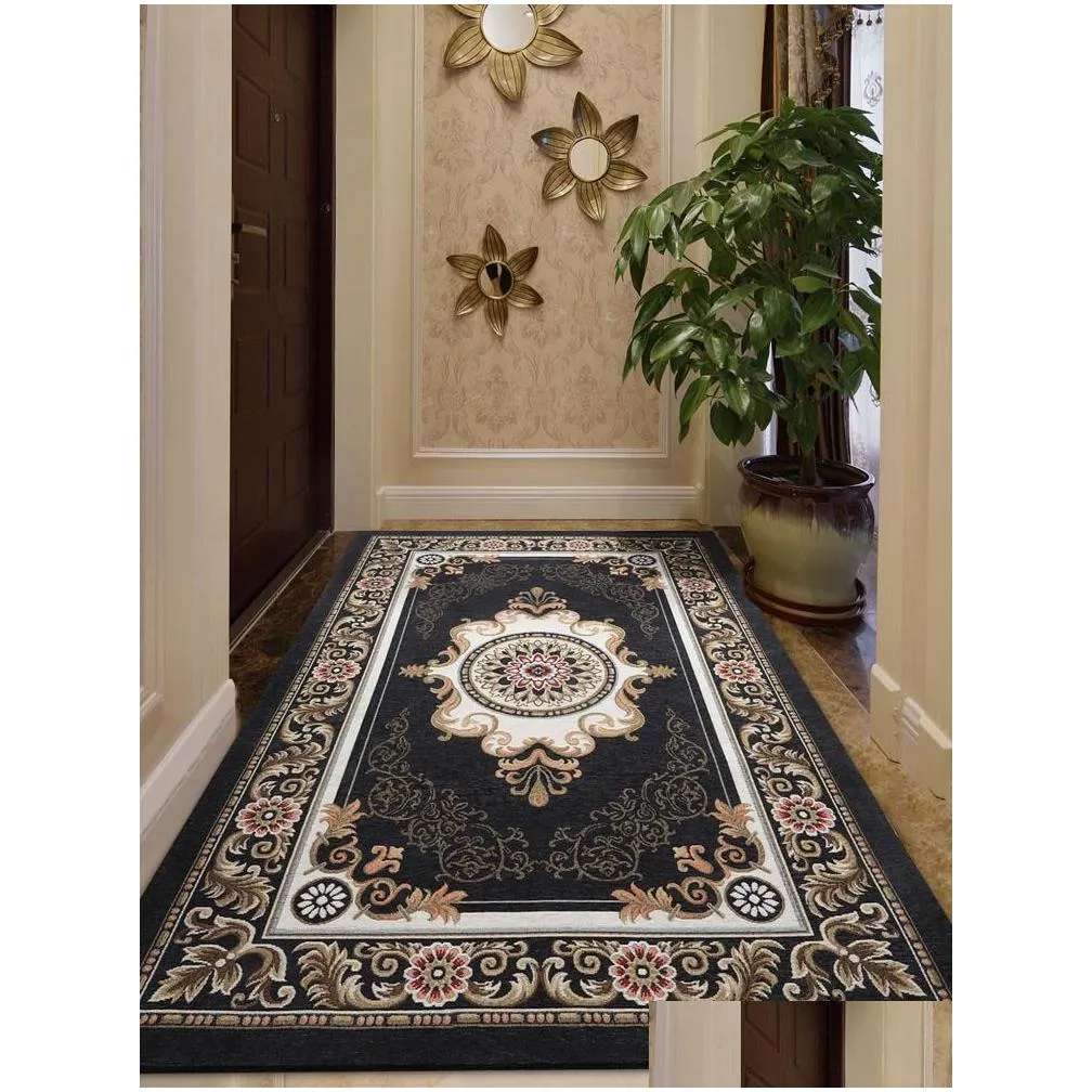 carpets european entrance door mat home long hallway rug bedroom for living room decorative anti-skid floor bedside