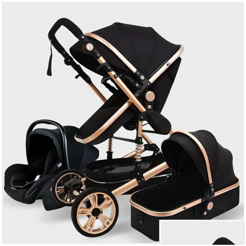 strollers baby stroller 3 in 1 genuine portable carriage fold pram aluminum frame drop delivery kids maternity strollers dhr1l