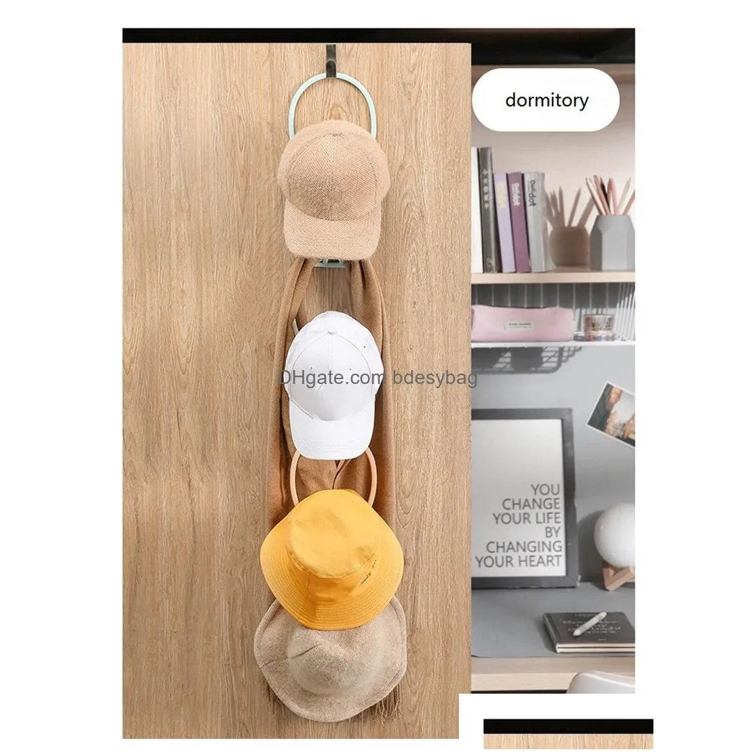 hat storage rack wall mounted hat storage rack adjustable detachable scarf ties silk belt shelf door behind hat hanging hook