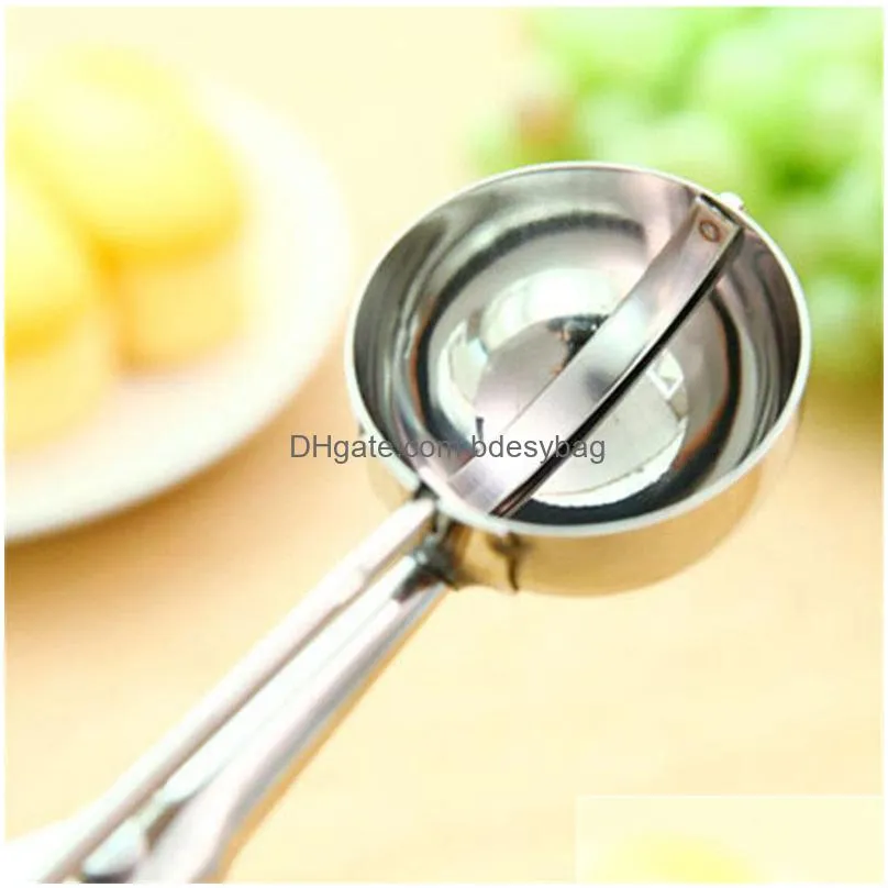 ice cream scoop 4cm 5cm 6cm watermelon ice cream spoon mash potato scoop stainless steel spoon