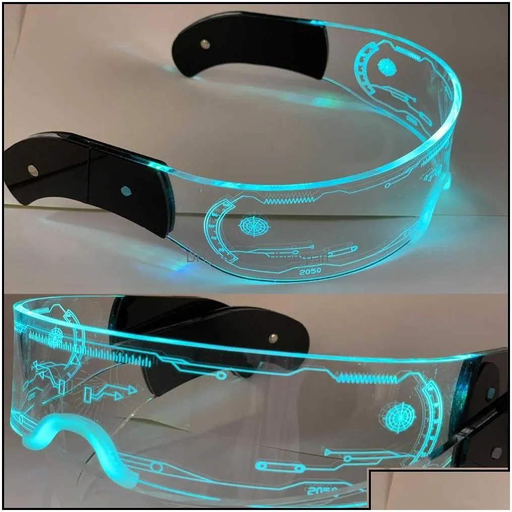 other motorcycle accessories led light up glasses wireless luminous with dark lens glow party costume sunglasses bar club ktv disco