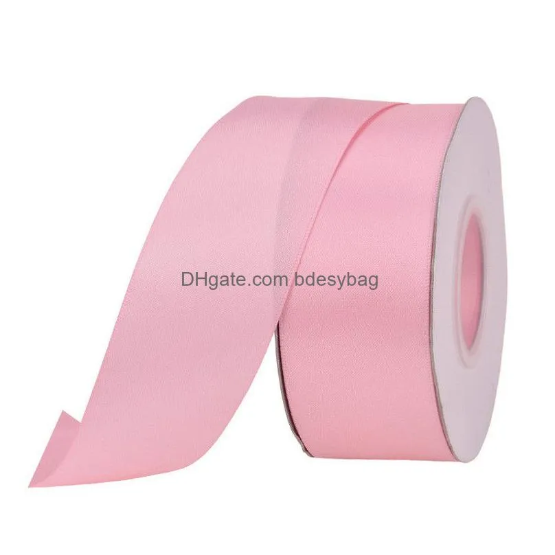 100 yards/ roll 9mm silk satin ribbons wedding decorative ribbon diy handmade gift wrapping package ribbon