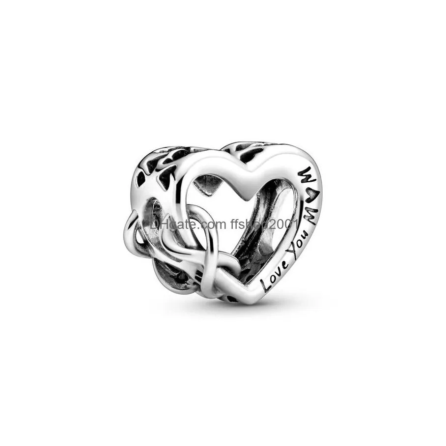 the s925 sterling silver loves your mothers unlimited hanging charm beads suitable for primitive pandora bracelet female diy jewelry