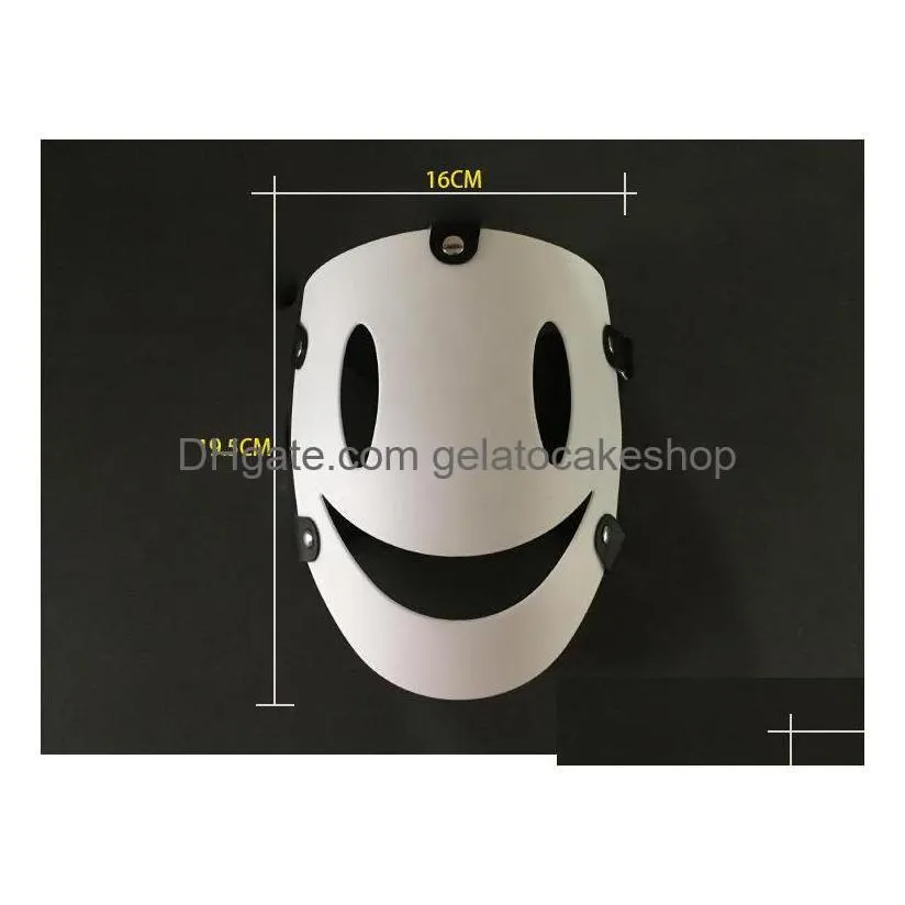 party masks high rise invasion cosplay mask tenkuu shinpan white resin japanese props pvc 220715 drop delivery home garden festive su