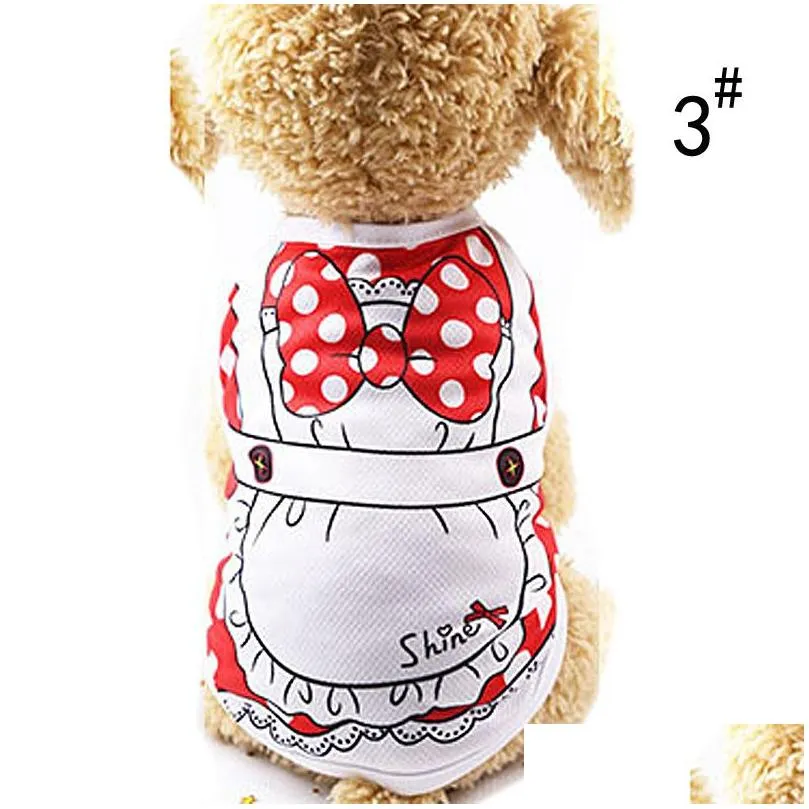 cute dog apparel pet dogs clothes cat t-shirt vest small cotton puppy soft coat jacket summer apparel extra chihuahua clothing costume pets