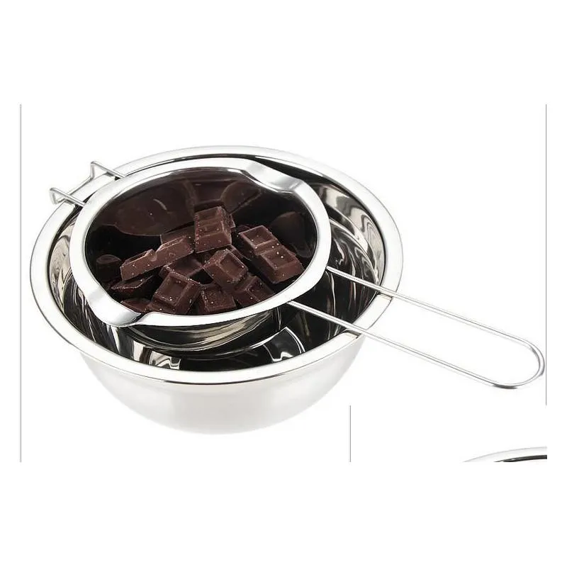 bakeware stainless steel chocolate melting pot double boiler milk bowl butter candy warmer pastry baking tools kd18