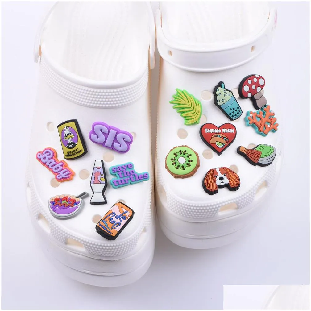 holiday gifts plants and animals shoe charms fit for children clog charm of shoes decoration