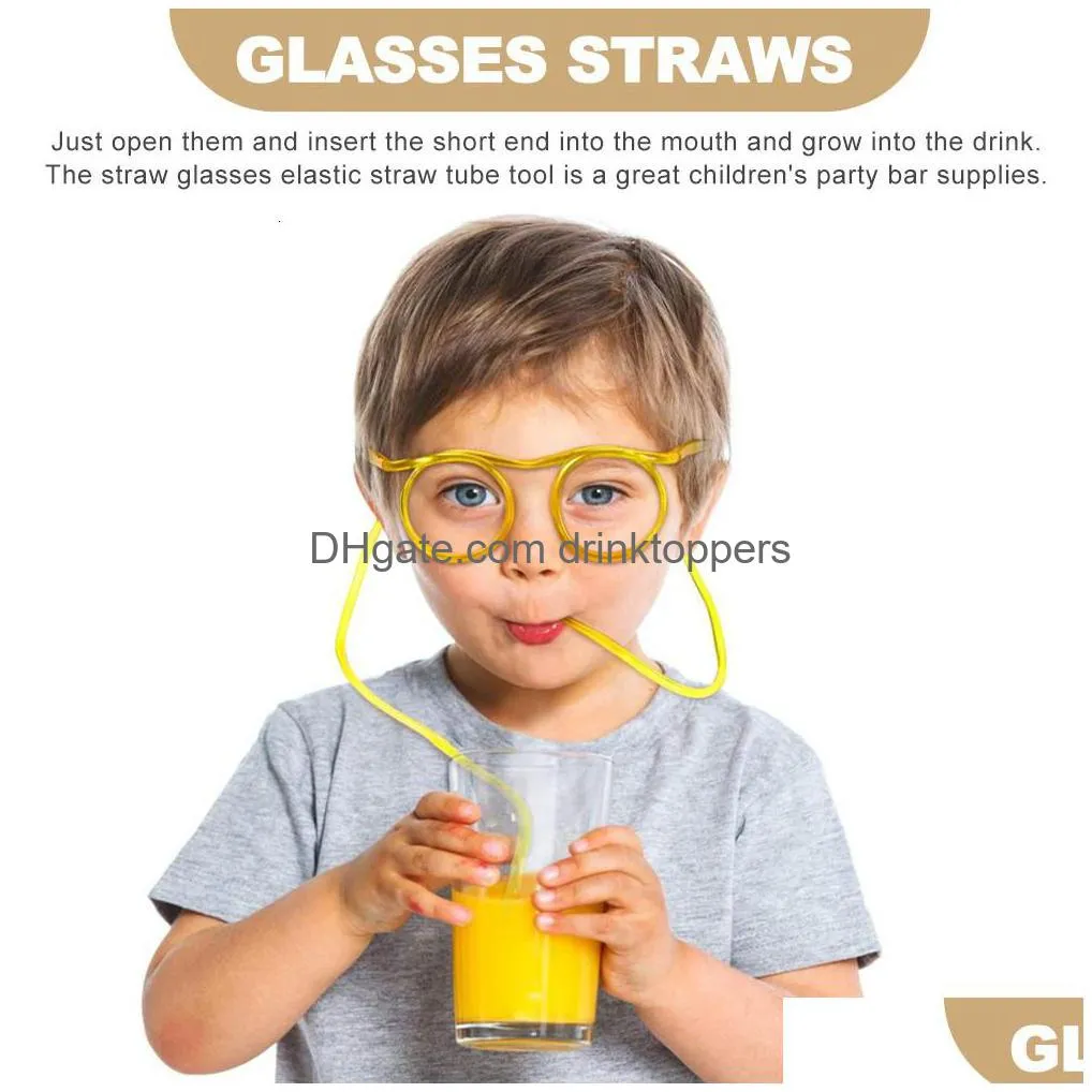 disposable cups straws straws straw drinking party crazy eyeglasses glasses funny funky drinksilly tube cocktail beverage smoothie novelty decorative