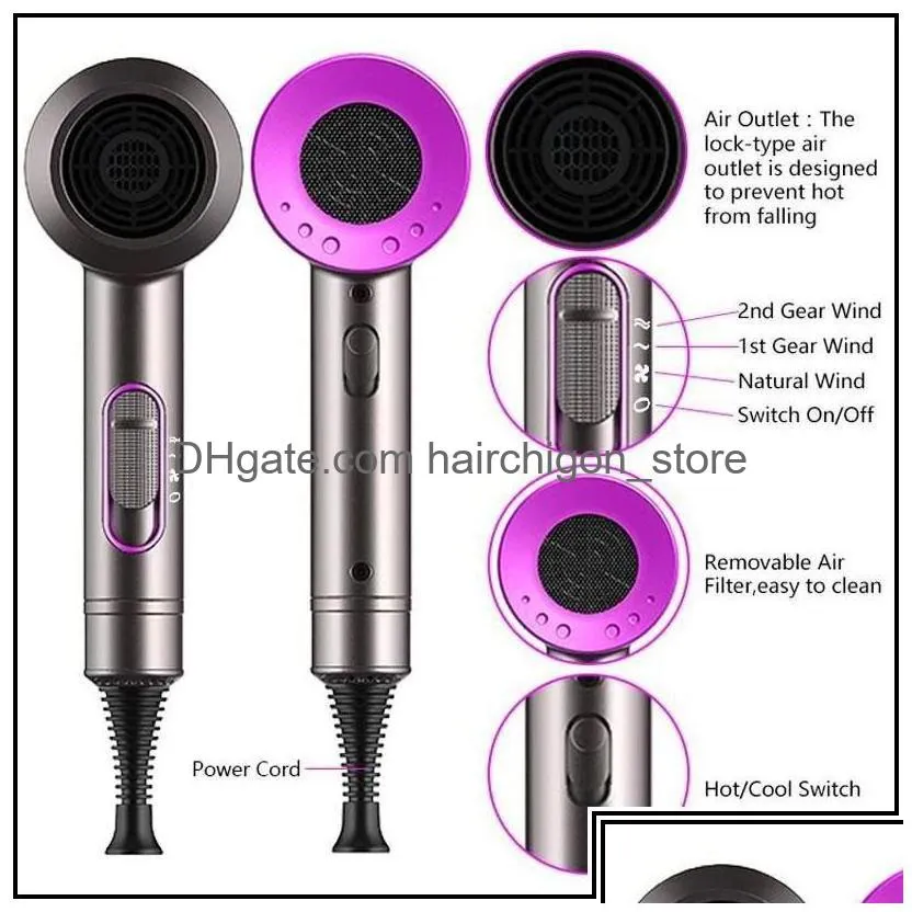 hair dryers dryer negative lonic hammer blower electric professional cold wind hairdryer temperature care blowdryer drop delive deli