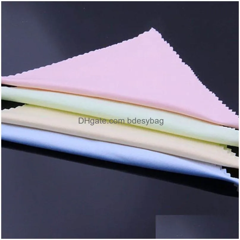 14x14 cm microfiber cleaning cloths phones computer laptop glasses cloth lens eyeglasses wipes dust washing cloth 100 pcs/lot