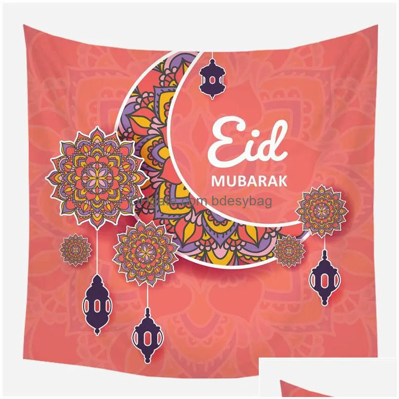 muslim ramadan tapestry eid mubarak tablecloth mubarak ramadan blanket beach towel tv background hanging tapestry 40 styles